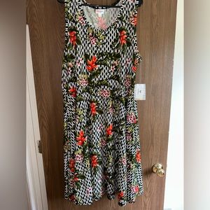 ⭐️Price Drop⭐️LuLaRoe Nicki Floral Pattern Dress 3XL NWT